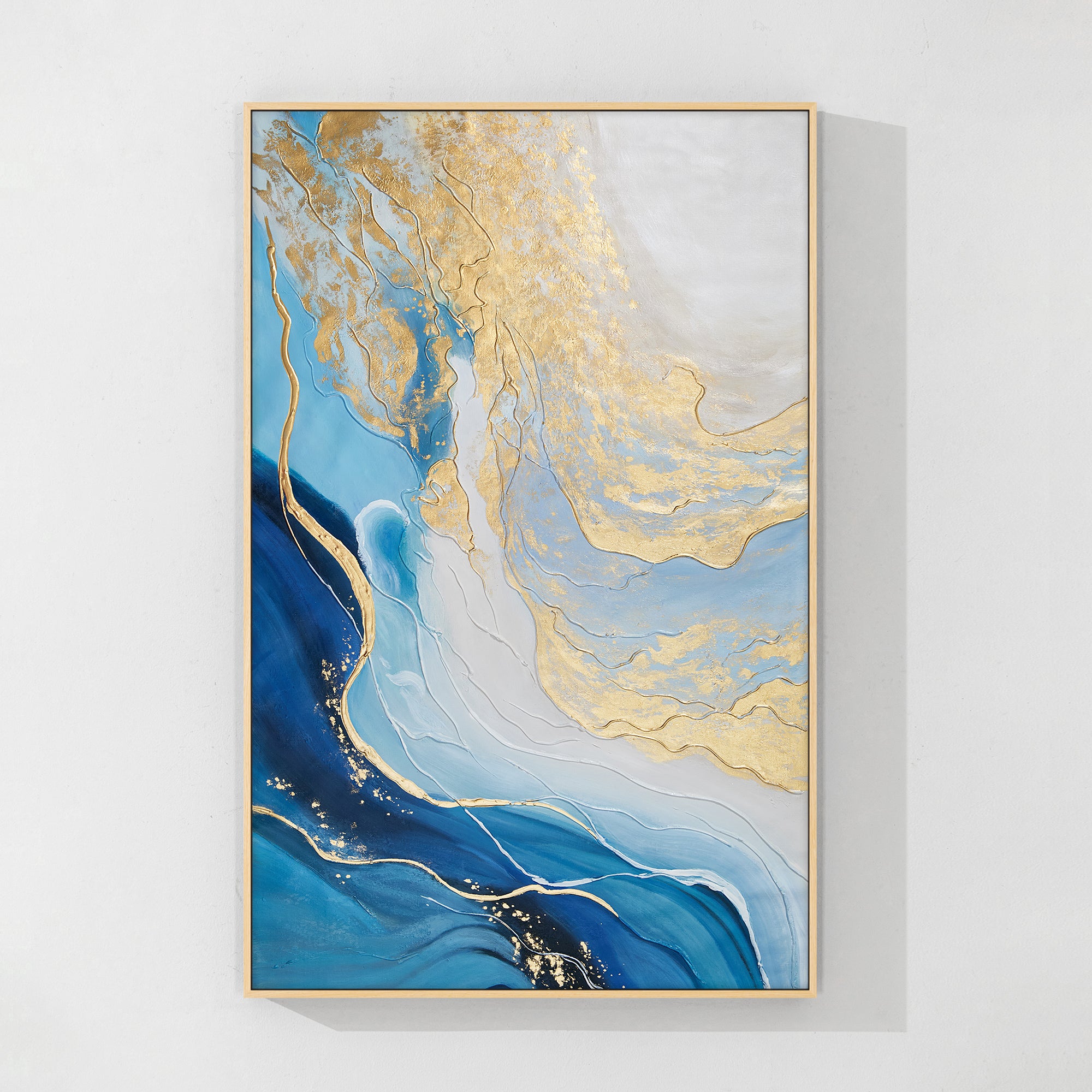 テクスチャーアート 3 triangle gold-blue kmarth.k WM1_Abstract_0504_7_340c9281-