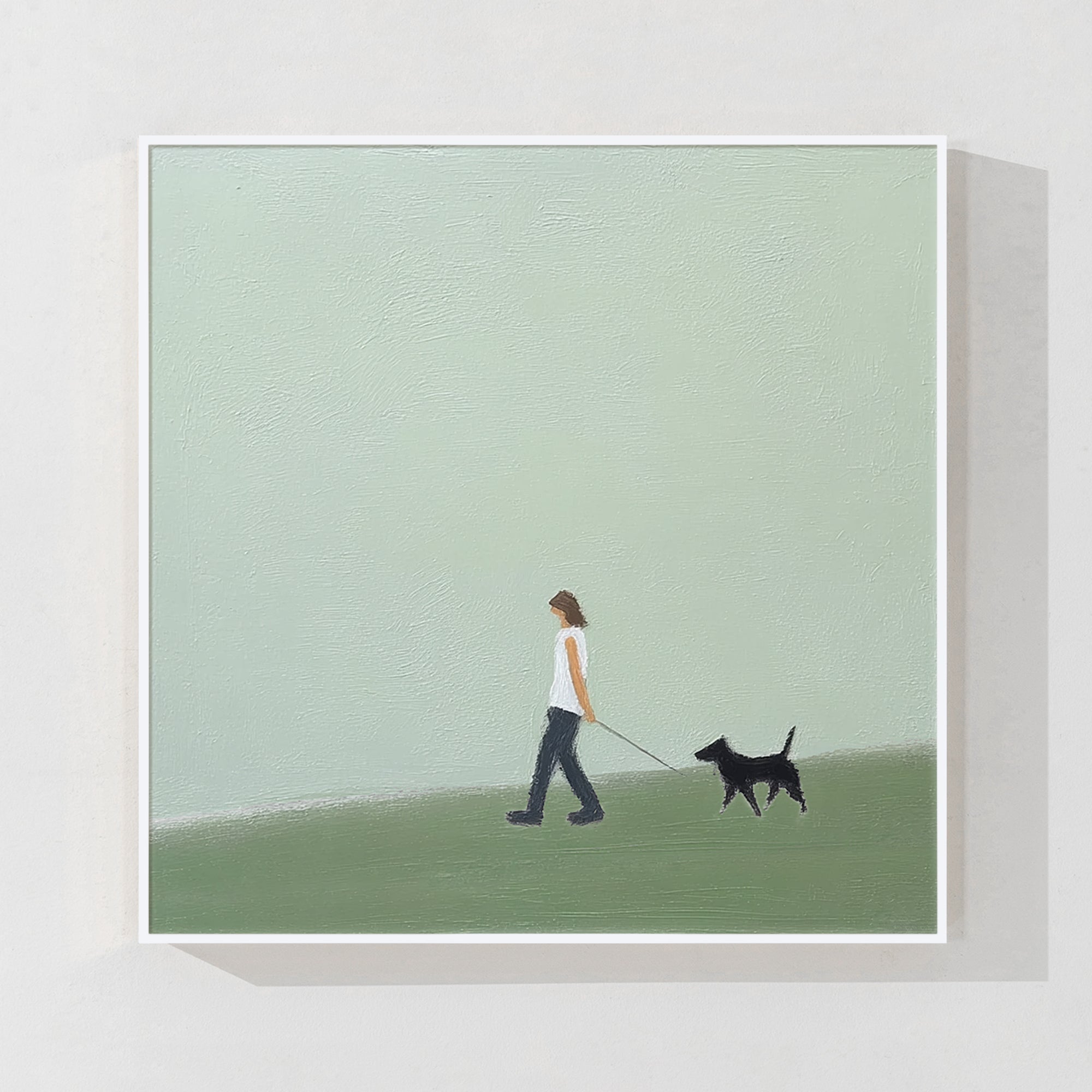 アートパネル 絵画 ウォーキーズ 犬と散歩 美術品・アンティーク・コレクション アートパネル 絵画 ウォーキーズ
