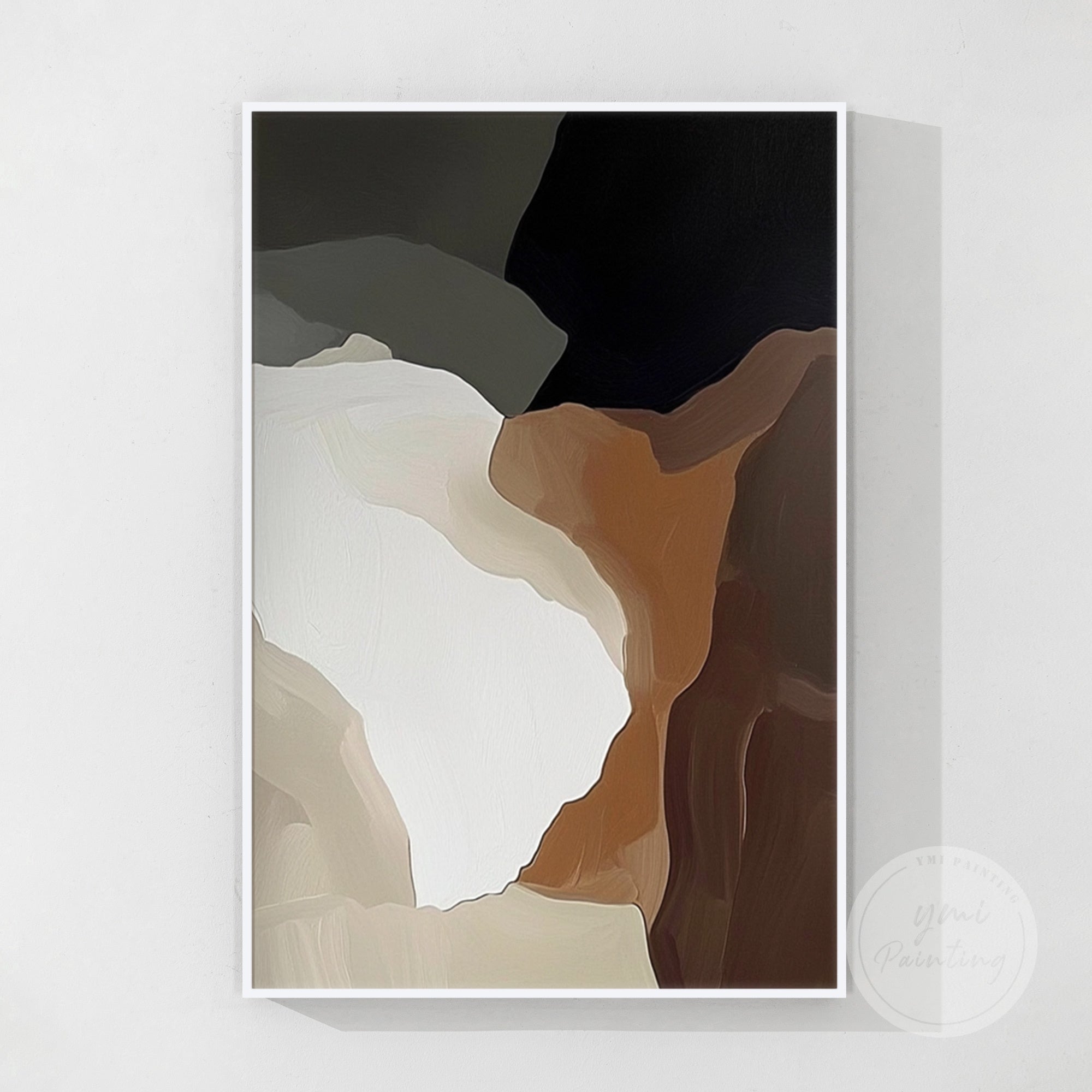 Modern minimalist neutral abstract painting bringing serenity to any space.