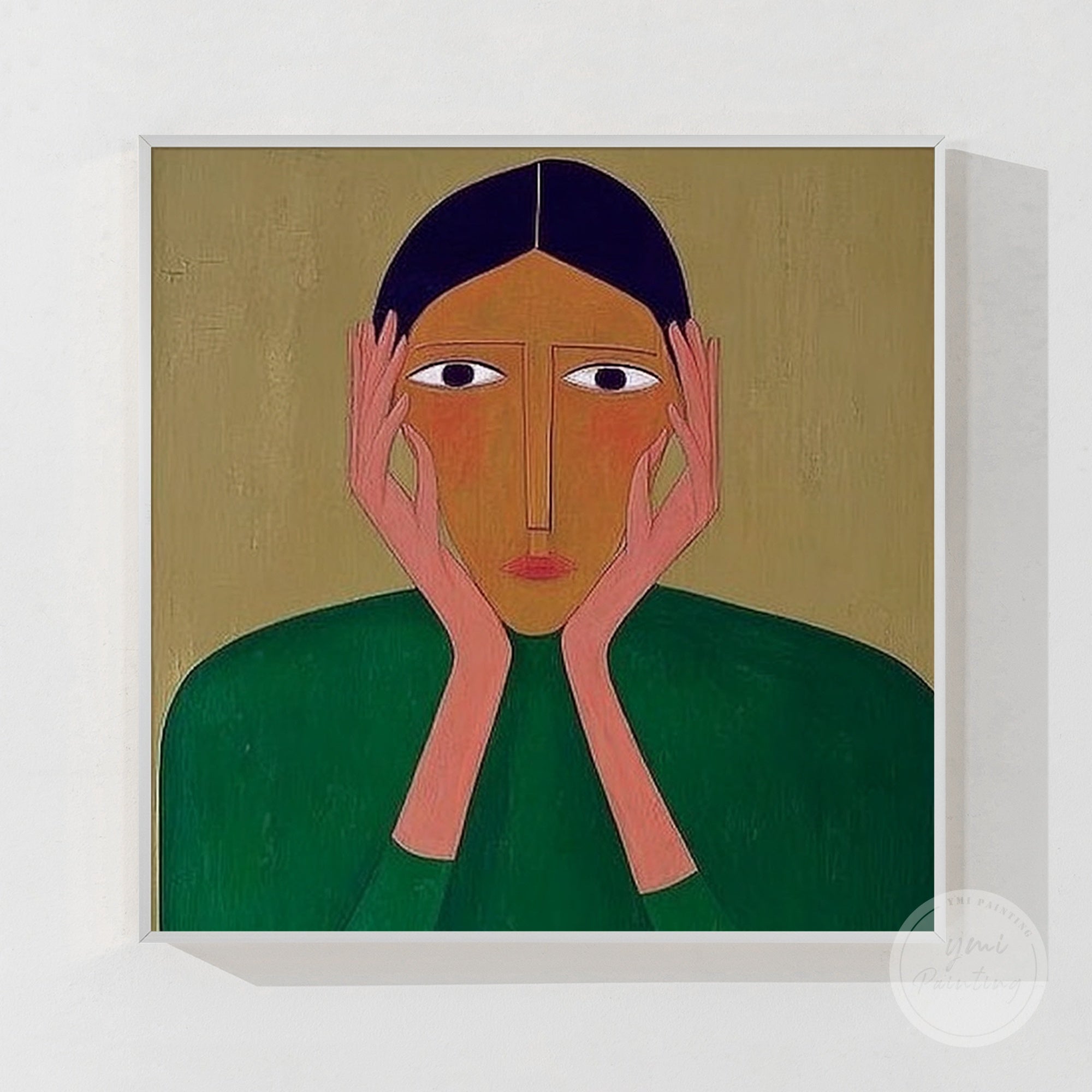 Vibrant abstract figurative canvas artwork, enhancing creativity and energy in any interior.