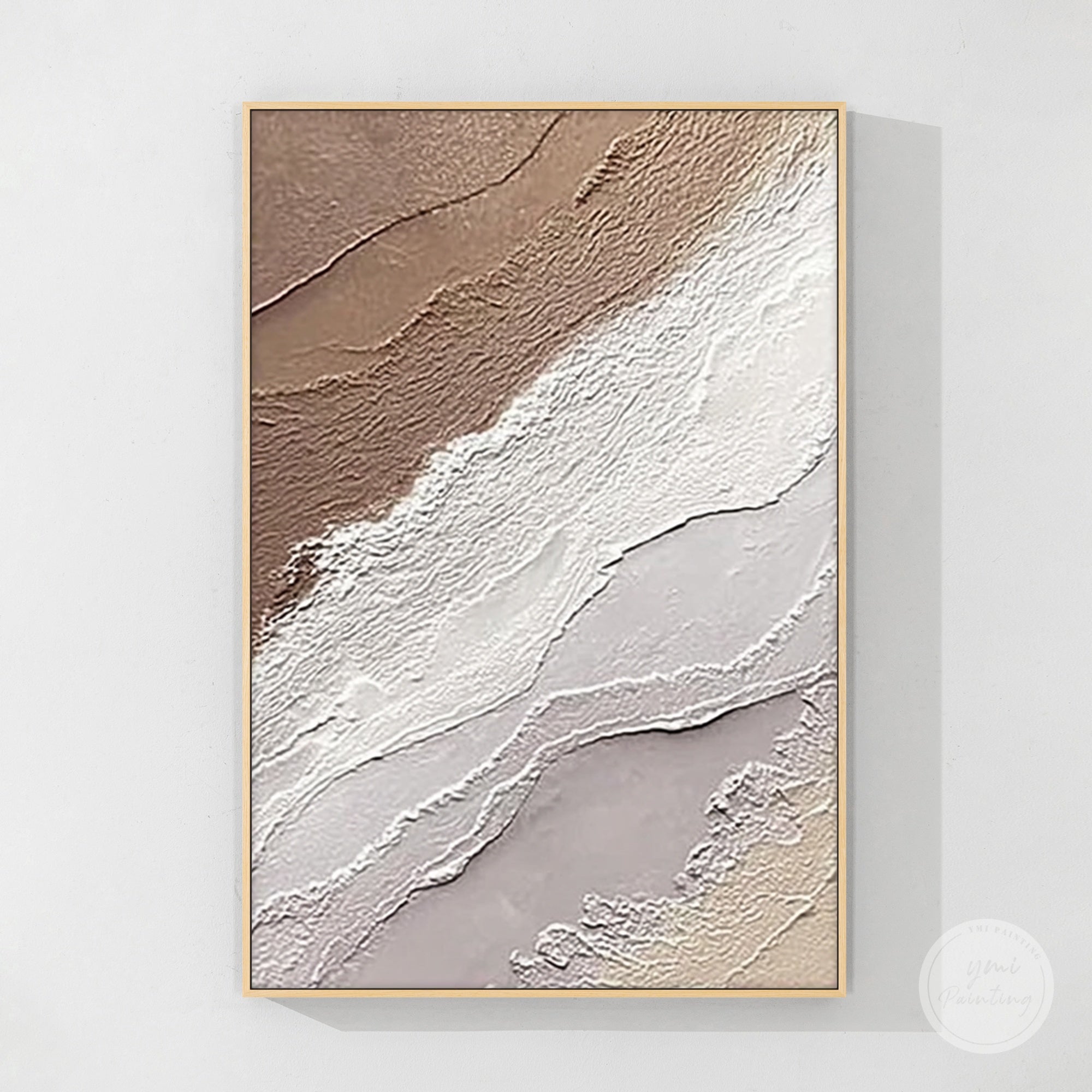 Minimal modern plaster texture artwork
