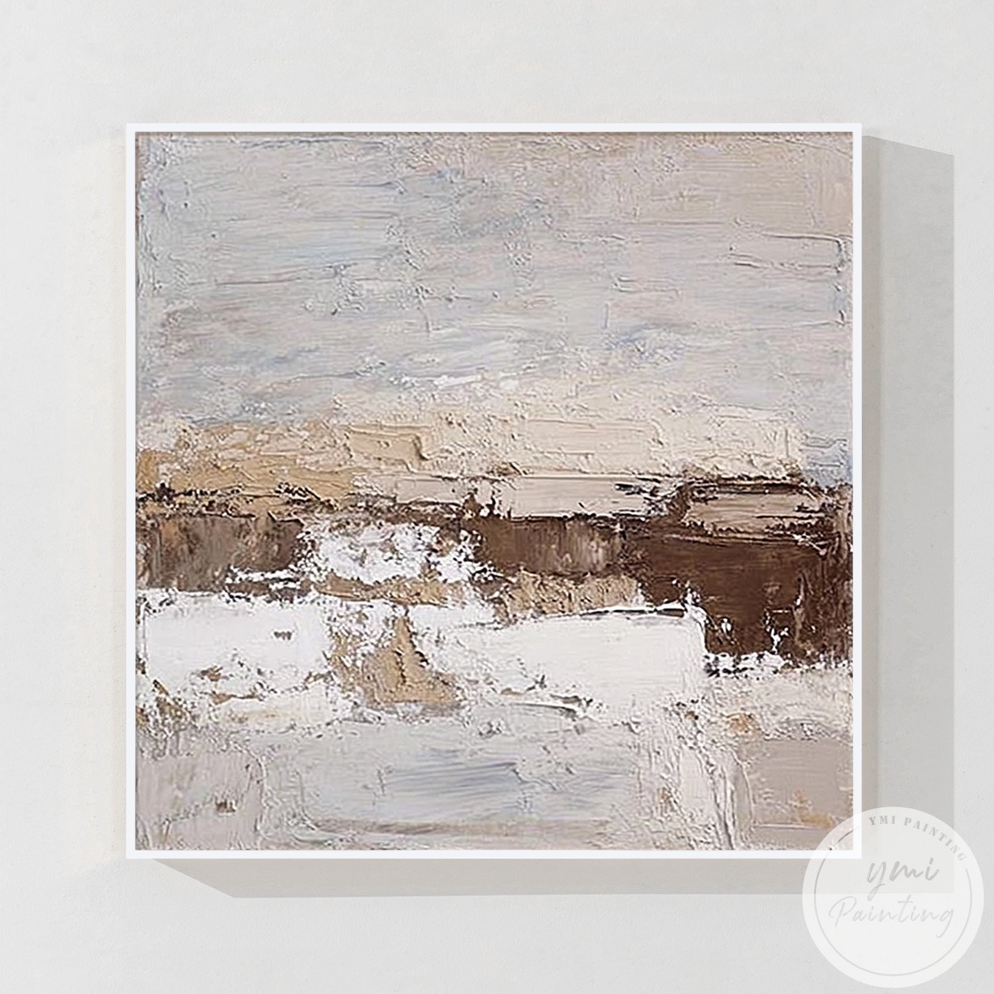 soft earthy tone landscape wall art