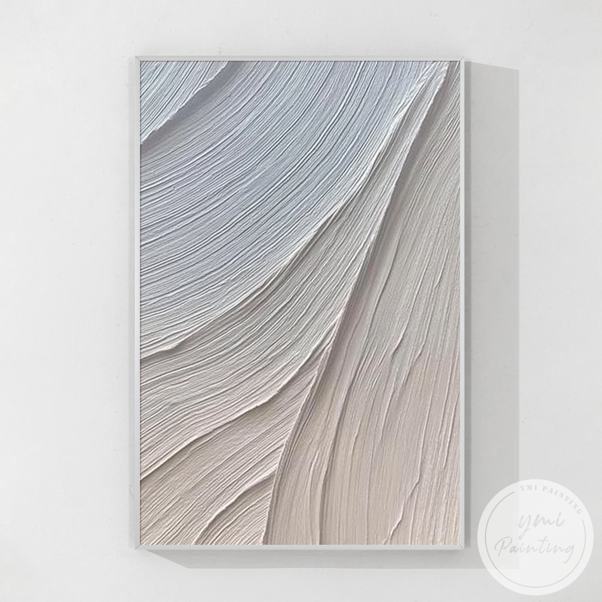 neutral textured abstract beige wall art