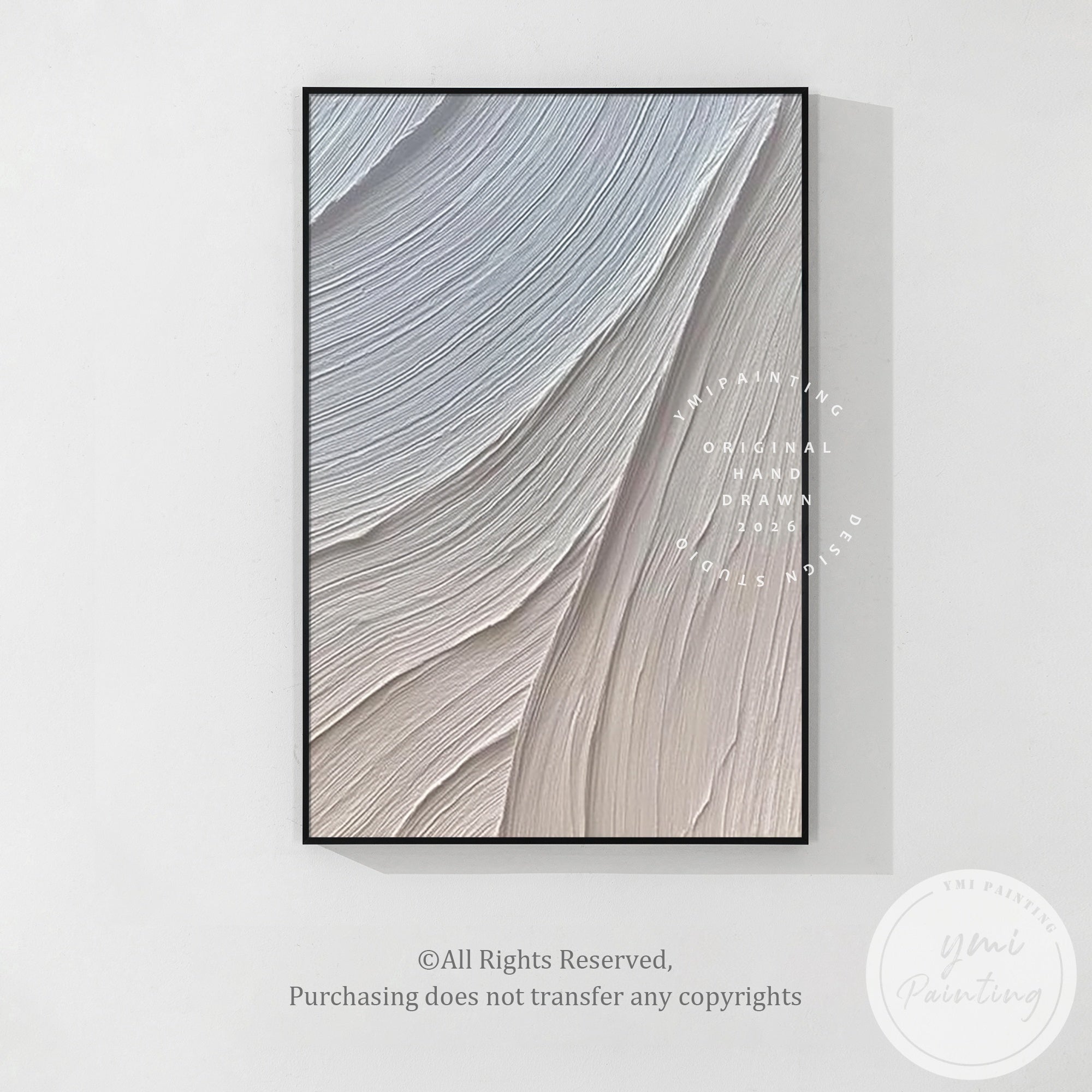 contemporary neutral texture painting