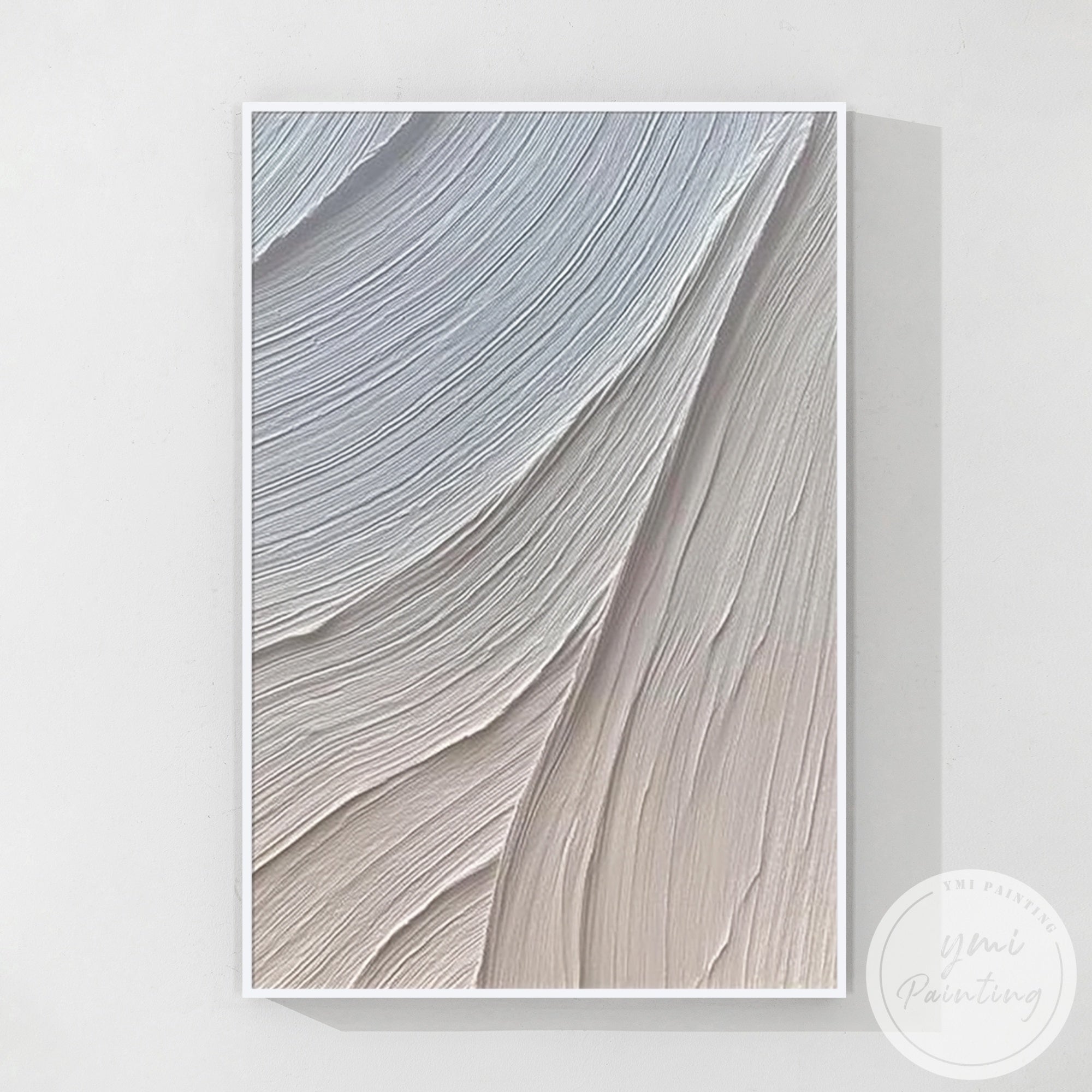 modern neutral abstract wall decor