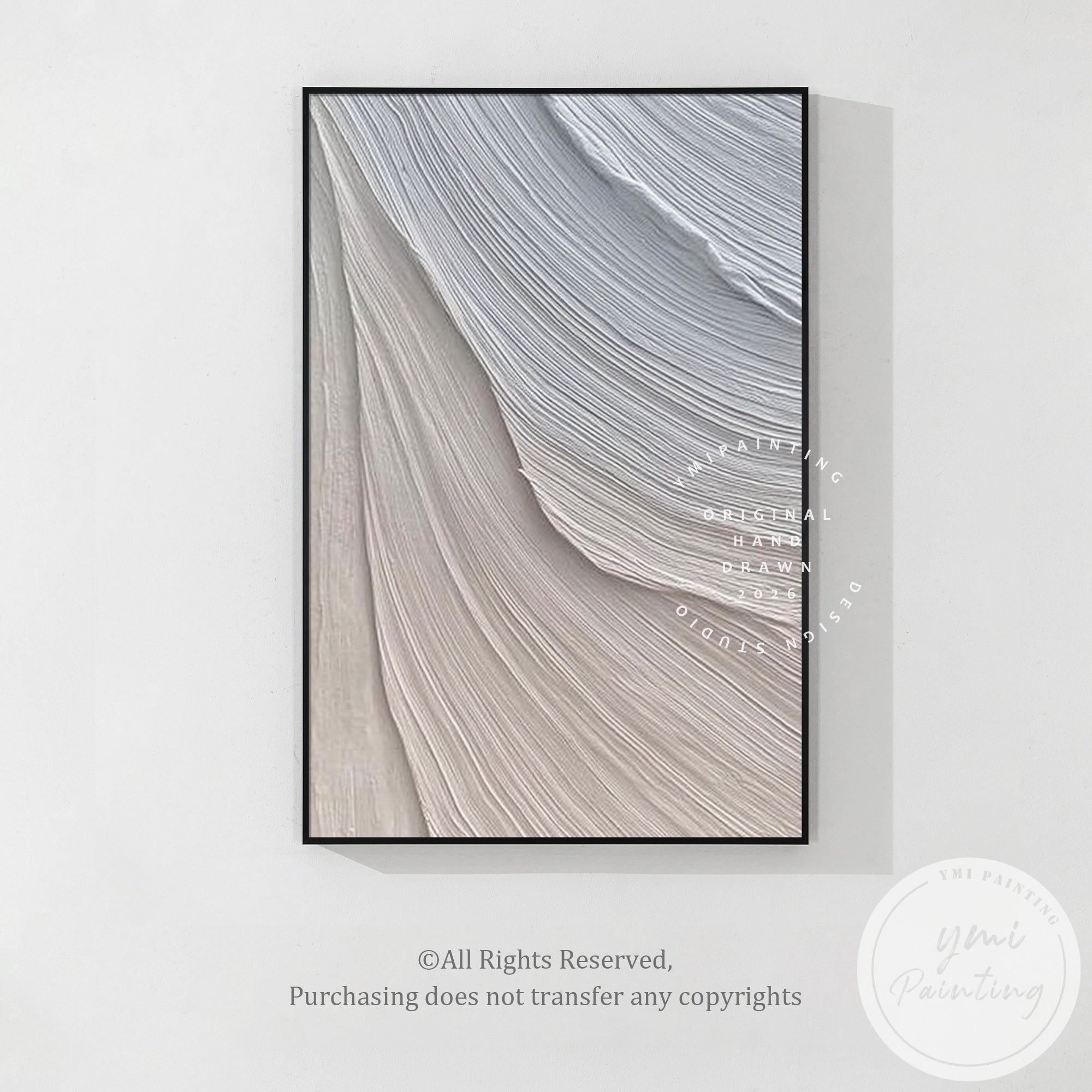 contemporary neutral texture painting