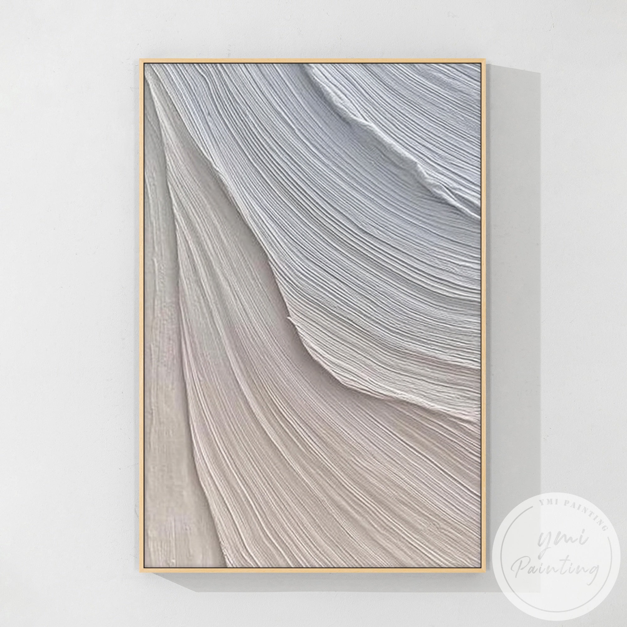 minimalist textured canvas with flowing lines