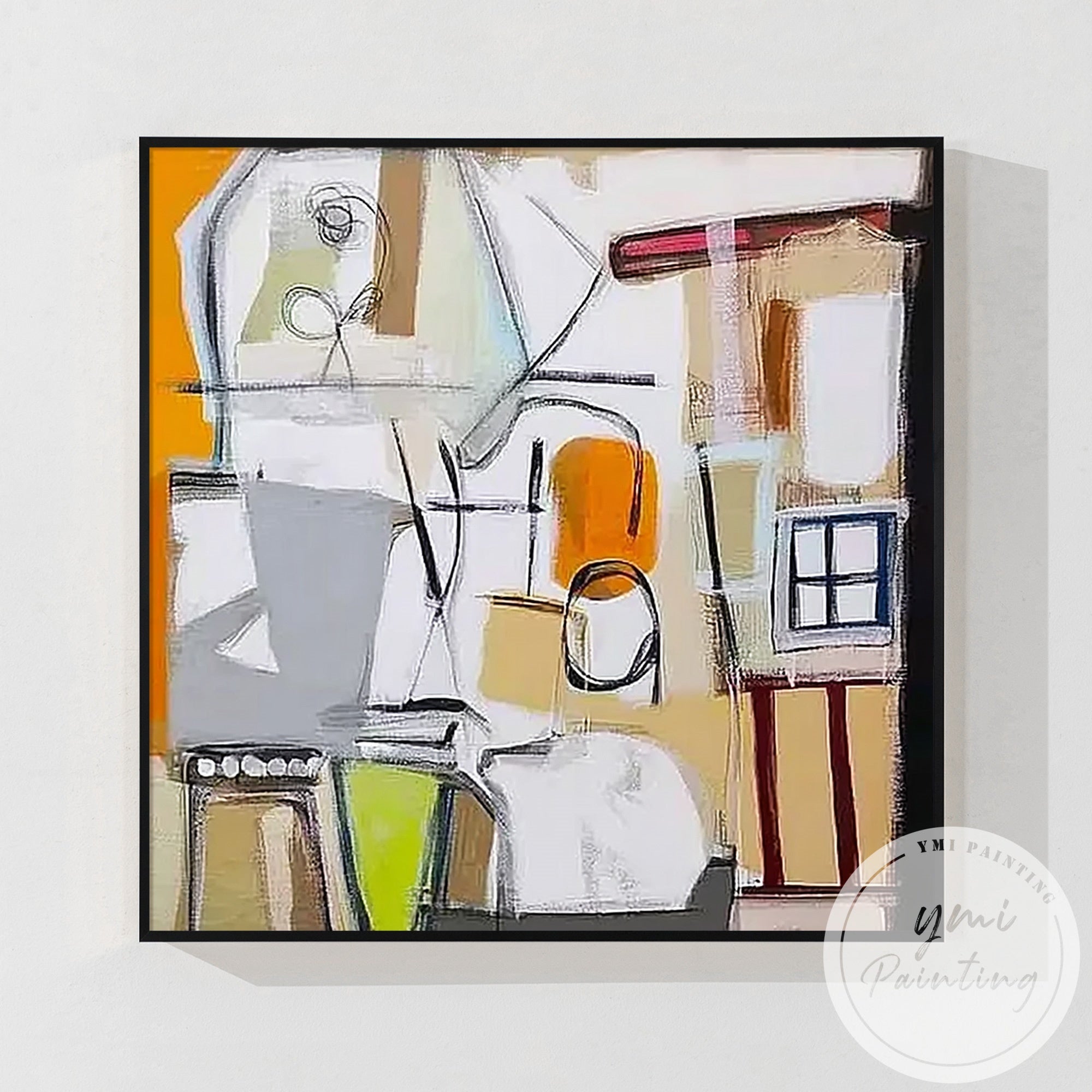 geometric-abstract-orange-grey-yellow-painting