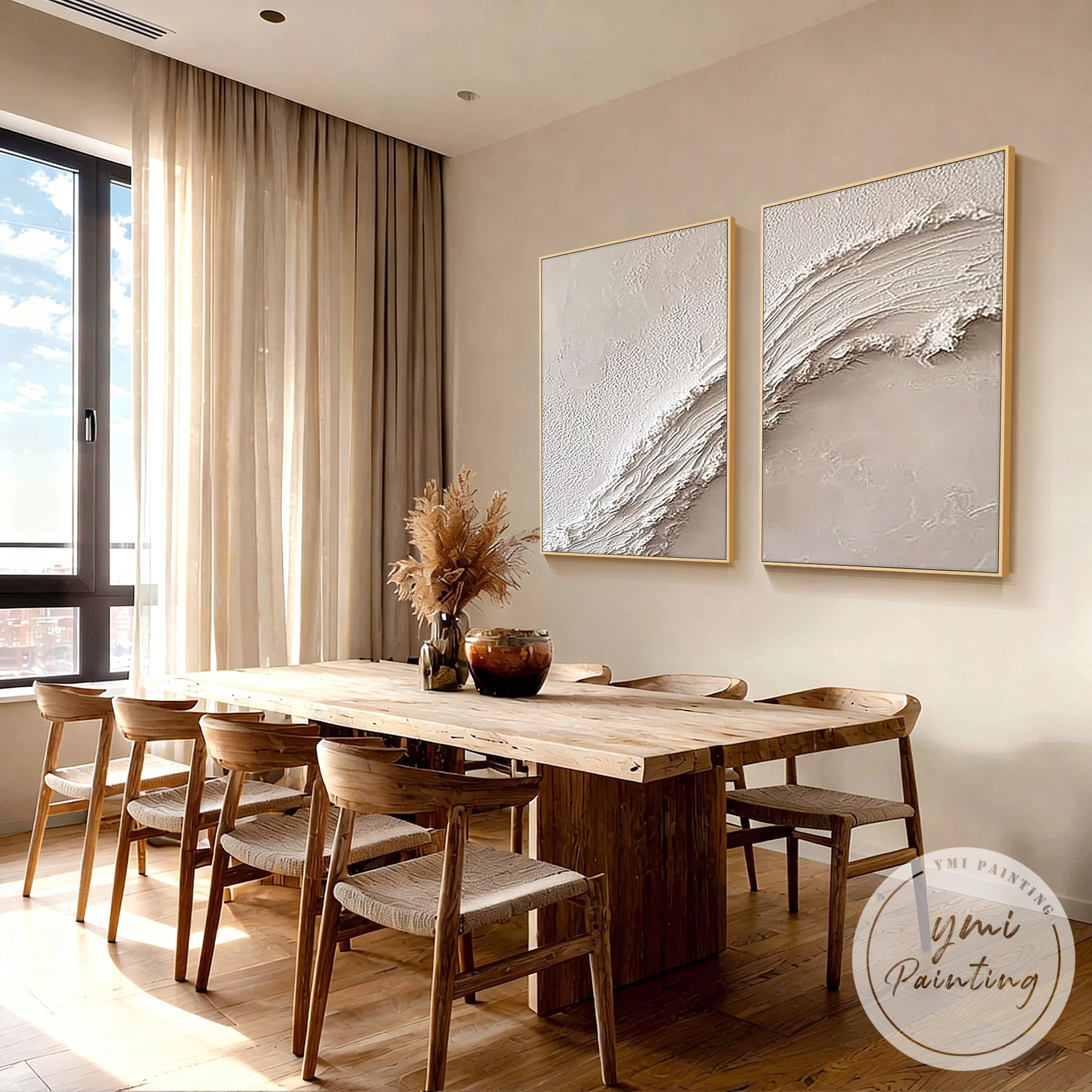 minimalist beach wave abstract wall decor