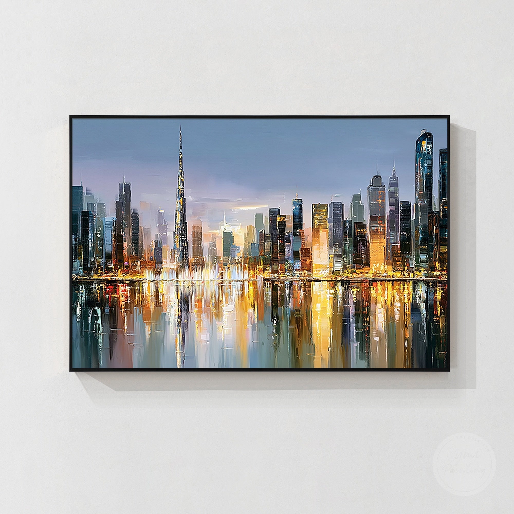 Contemporary Dubai metropolitan canvas painting