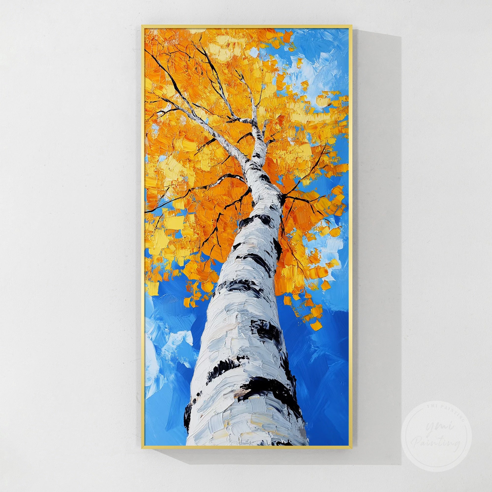 Original autumn tree painting that adds comfort and a welcoming atmosphere to any interior.