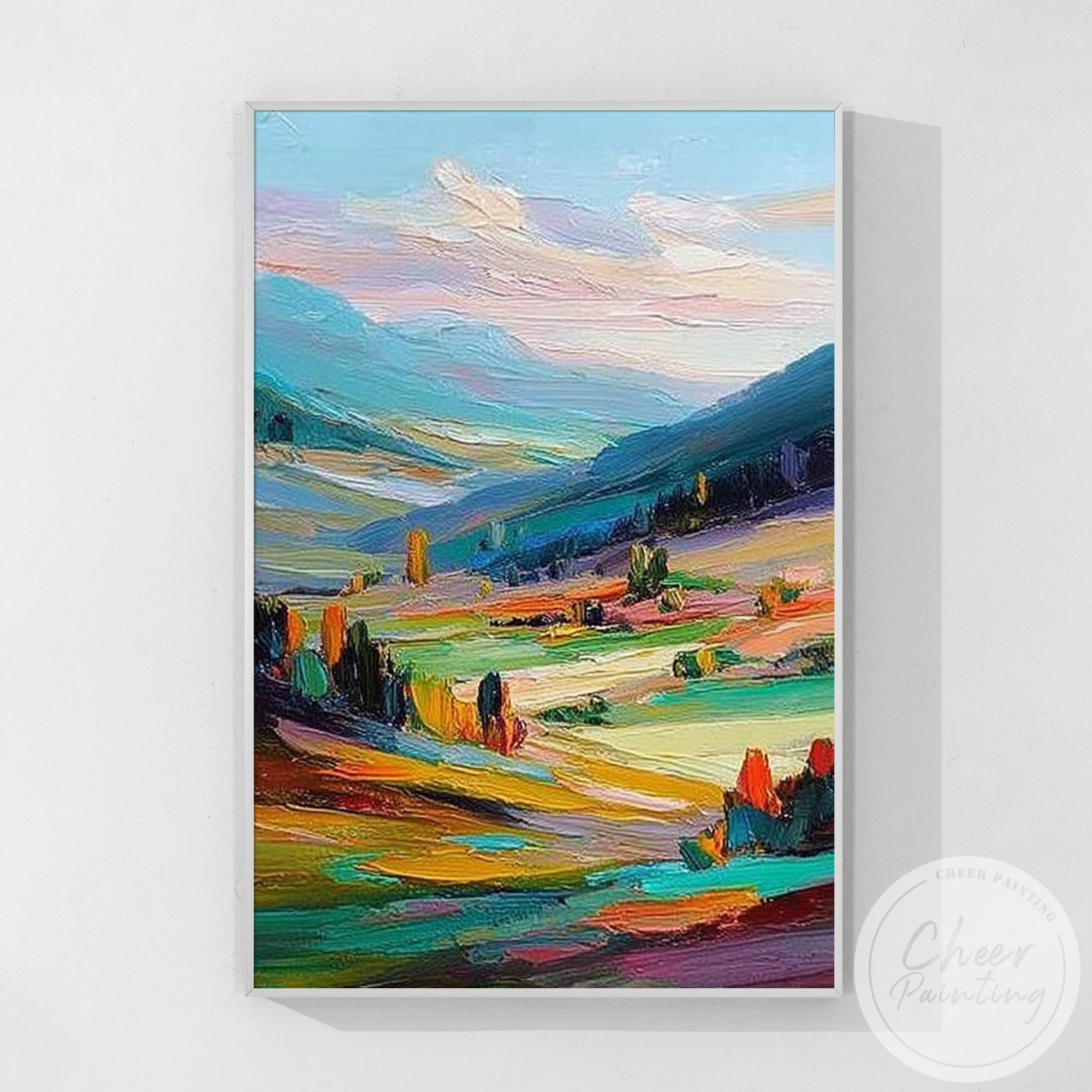 scenic abstract landscape canvas wall art