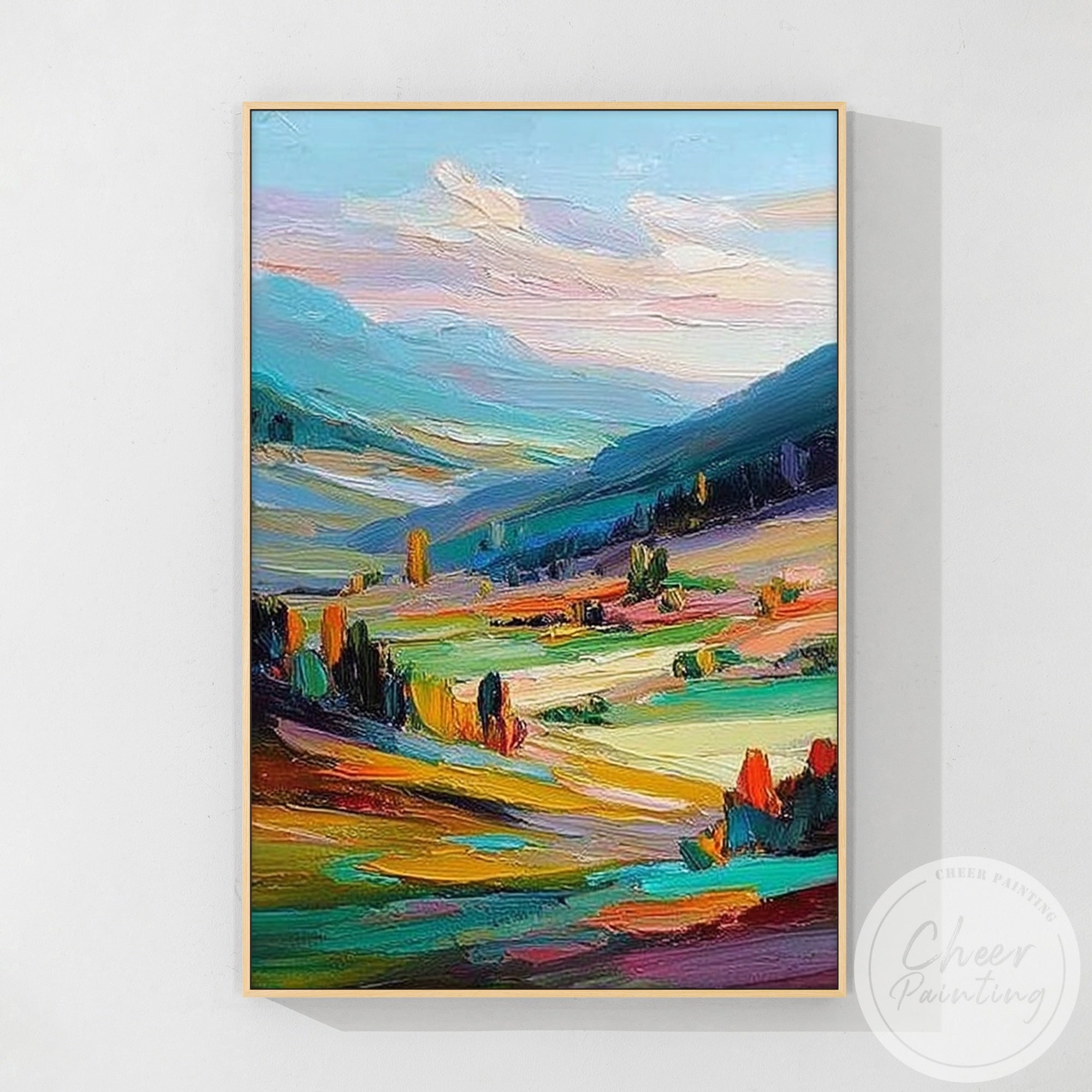 contemporary impressionist valley painting