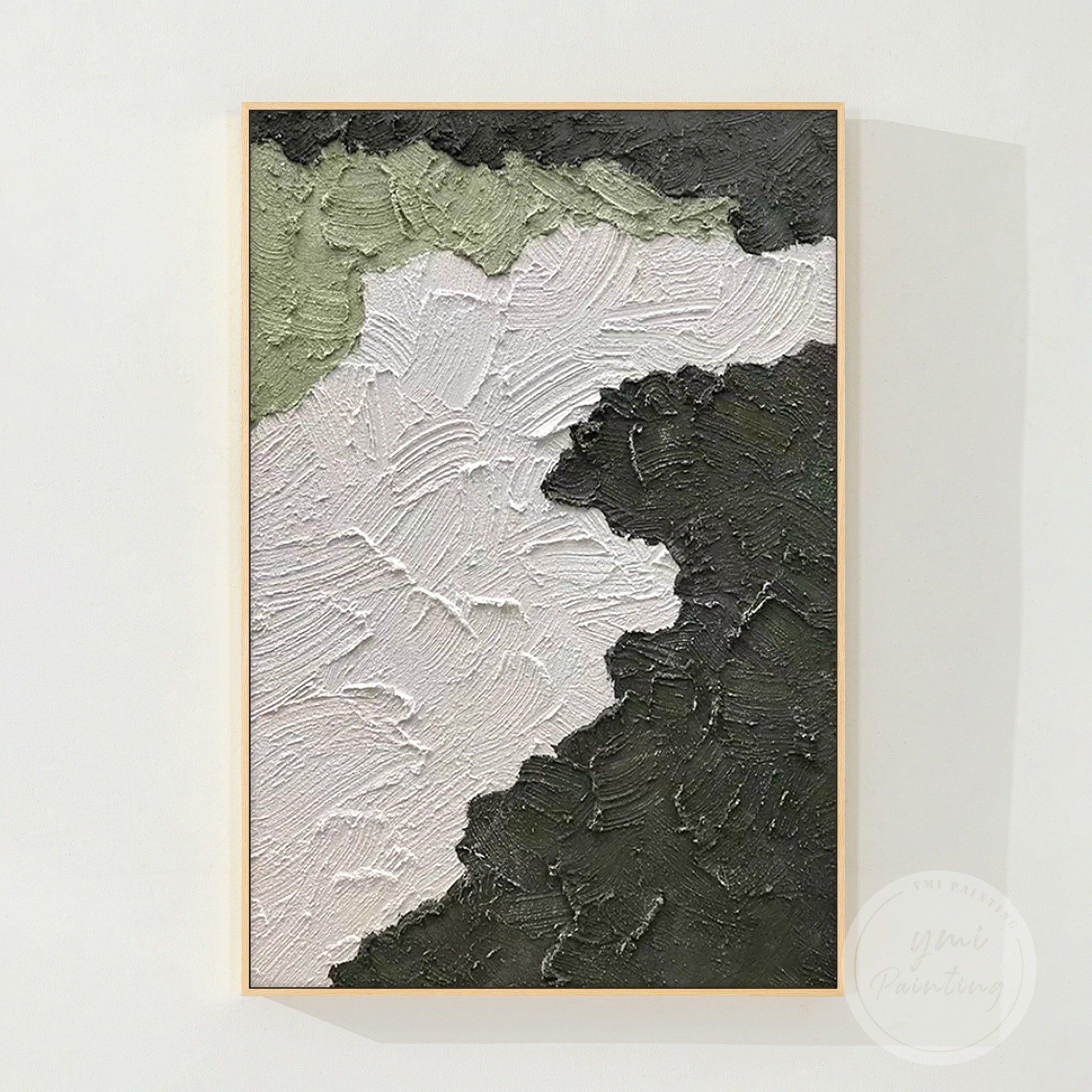 Grüne abstrakte Wandkunst #CA0653