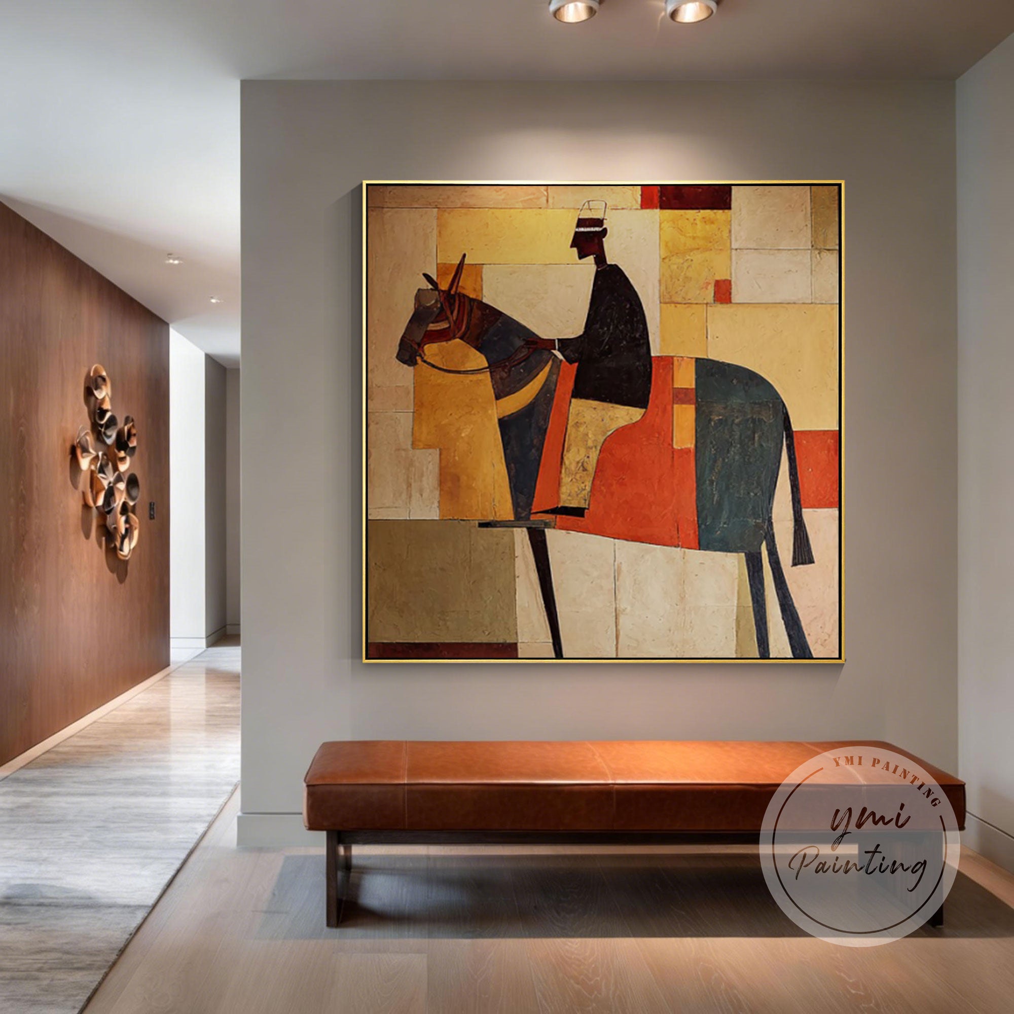 geometric canvas artwork