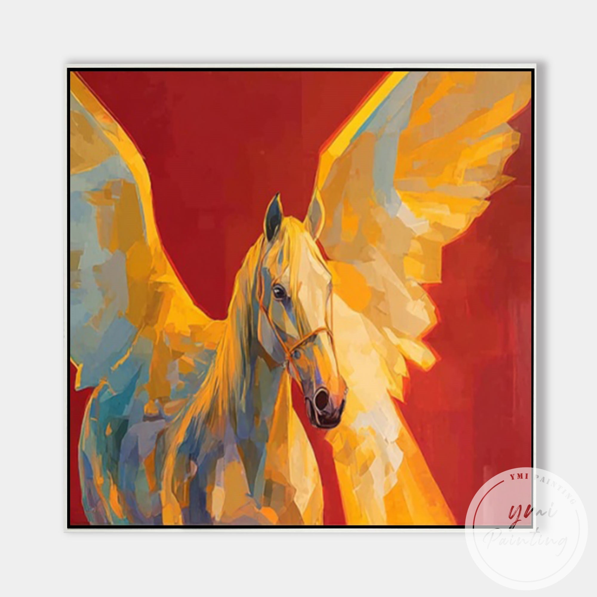 Contemporary mythical horse artwork for stylish interiors