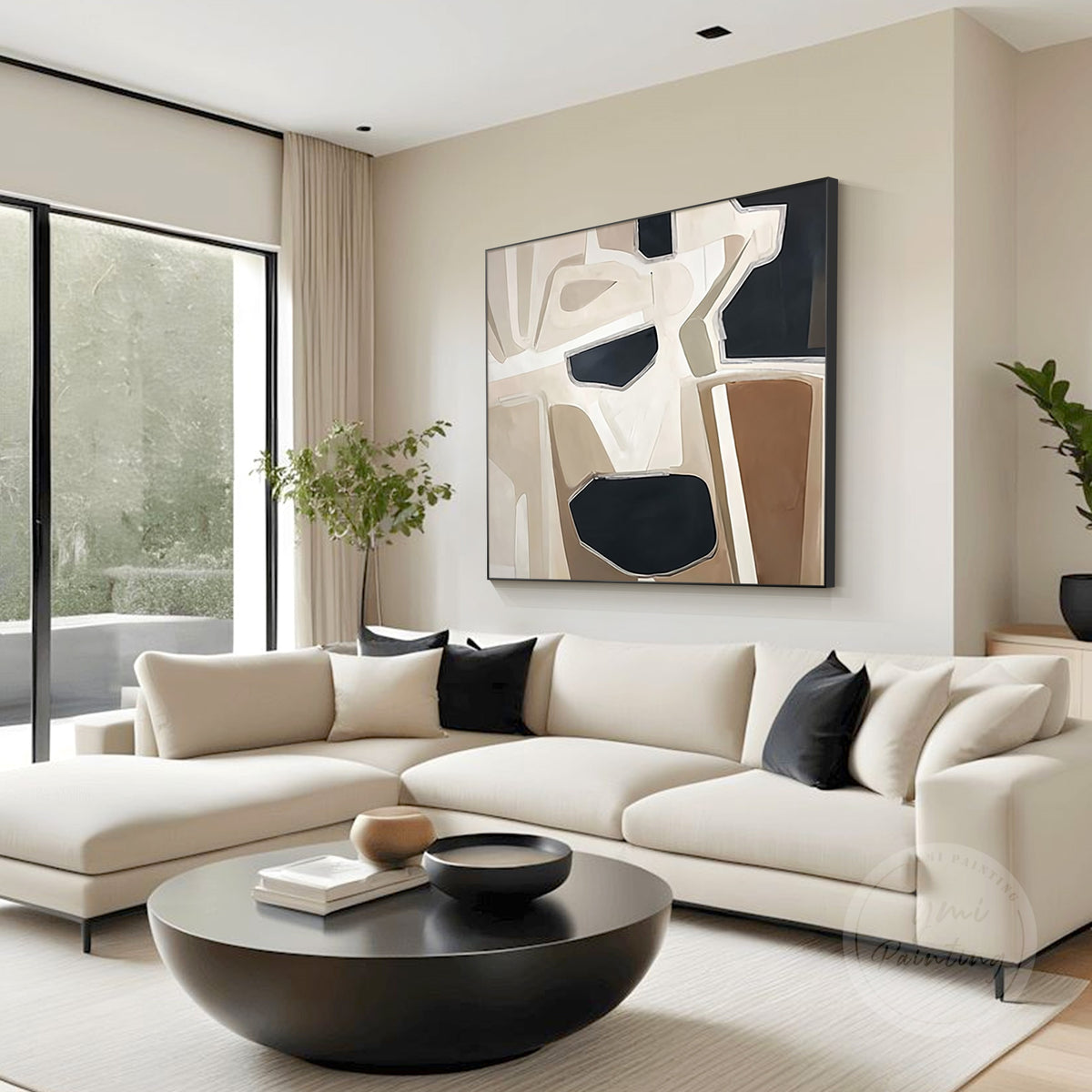 Architectural abstract wall art, texture detail of layered dimensional surface