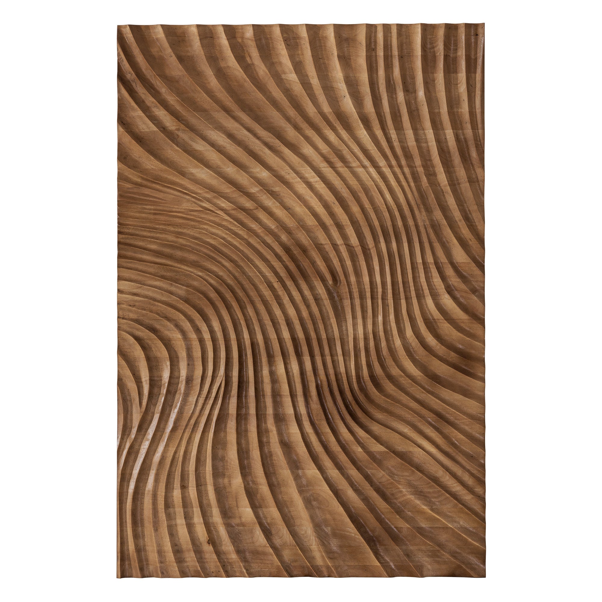 Waves Wood Painting Art -X007