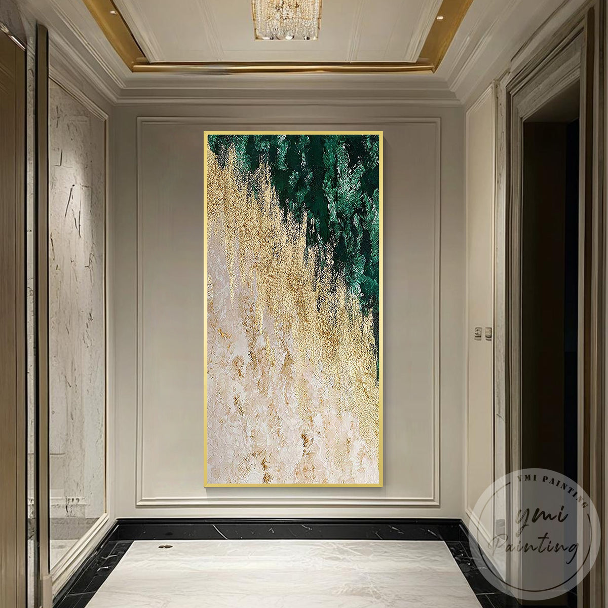 Luxury forest abstract painting for modern home