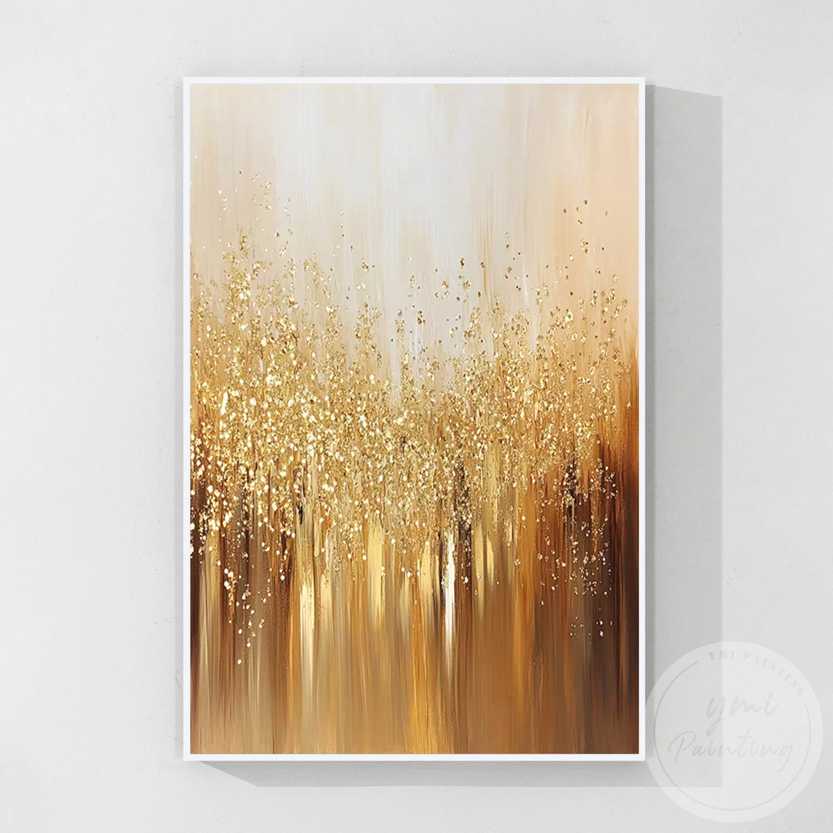 Contemporary gold abstract wall decor for modern home