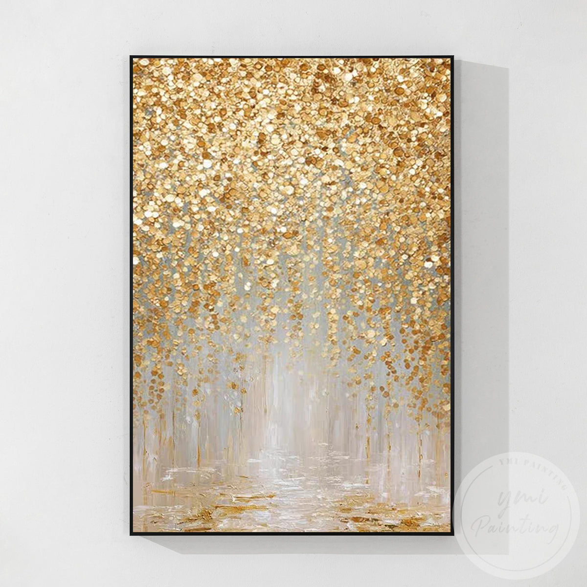 Luxury glitter texture canvas wall art