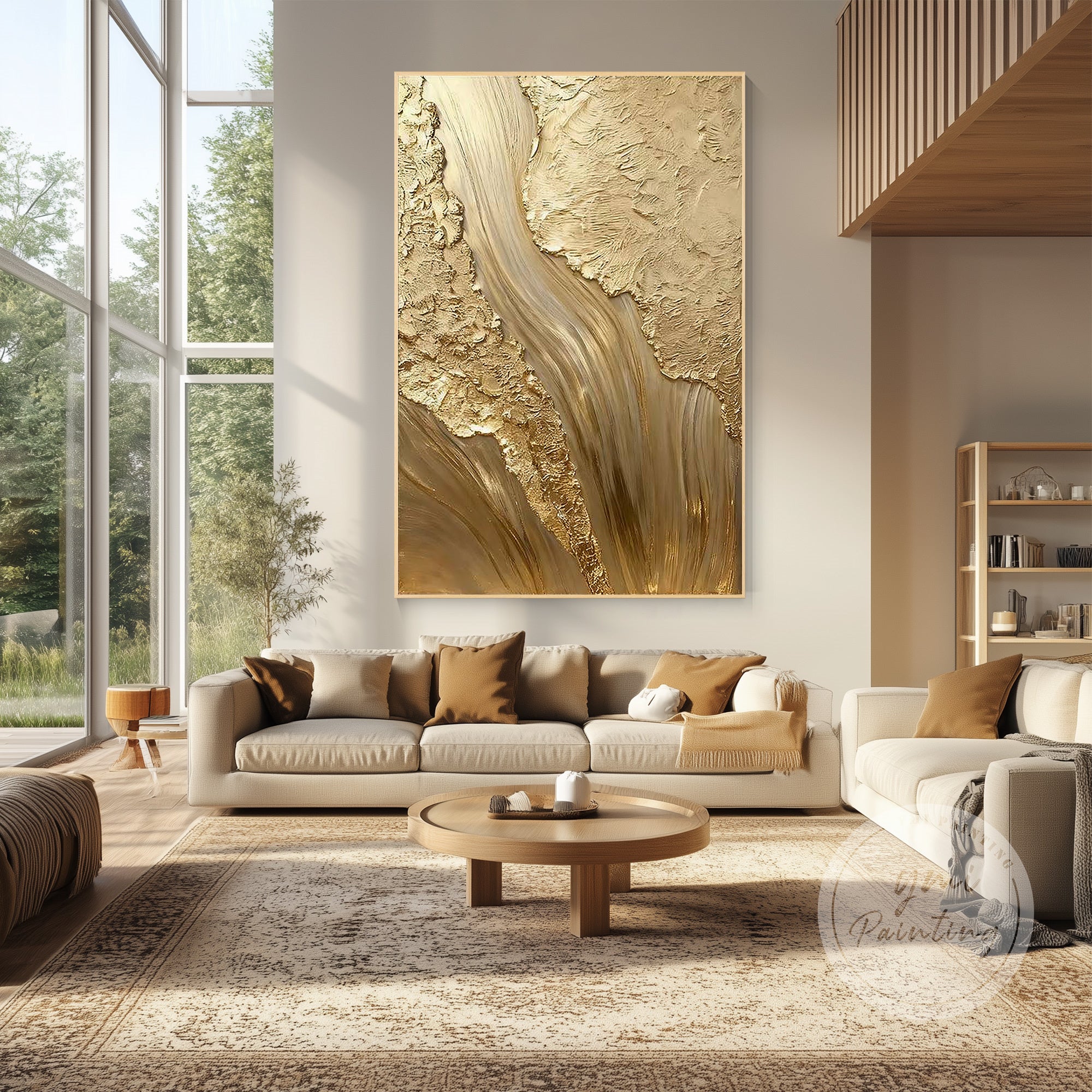 textured canvas decor