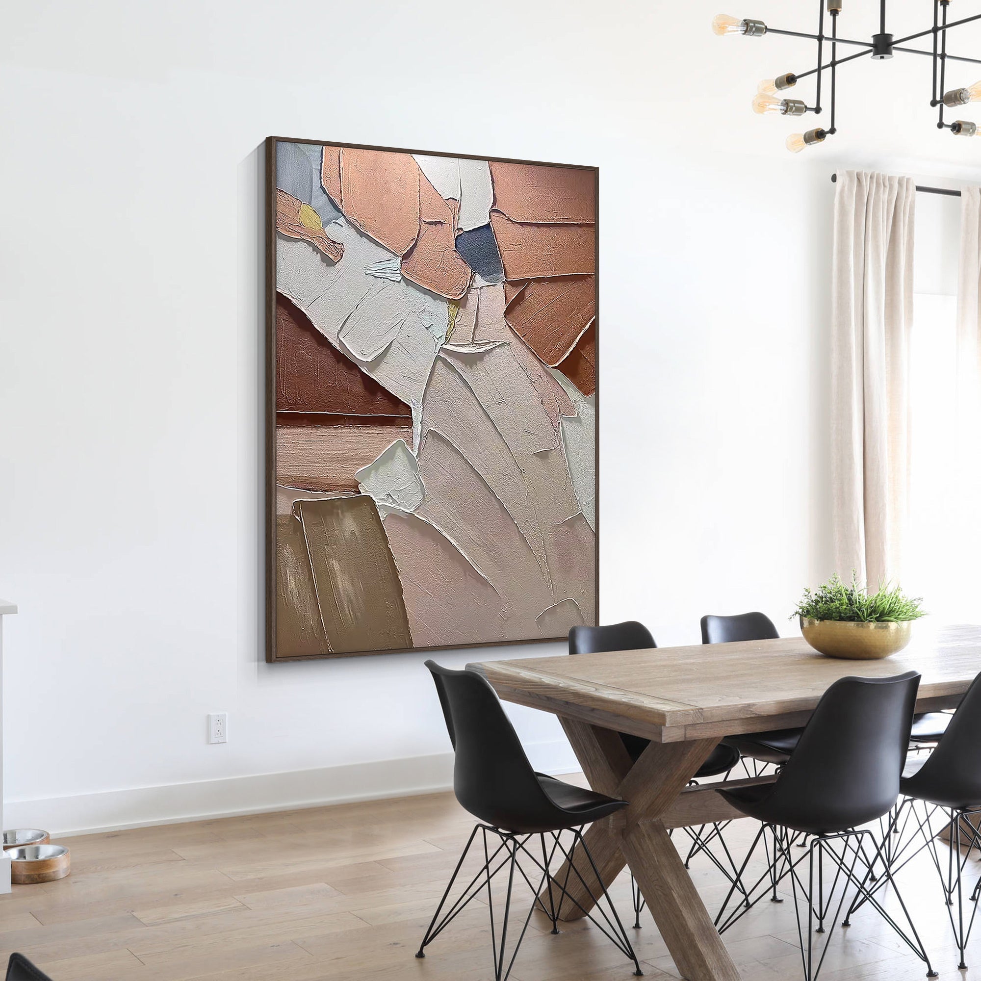 Beige Textur Wandkunst #CA0649