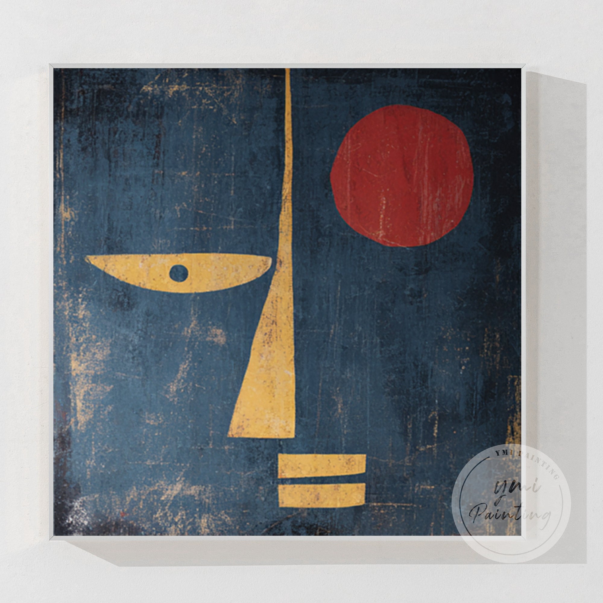 Cubist inspired abstract portrait 