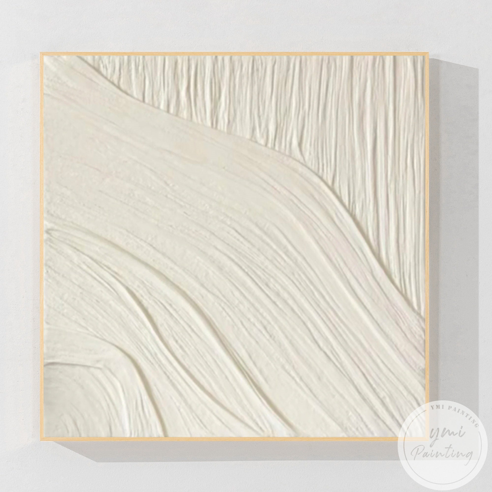 Modern minimalist relief canvas art for office or living space