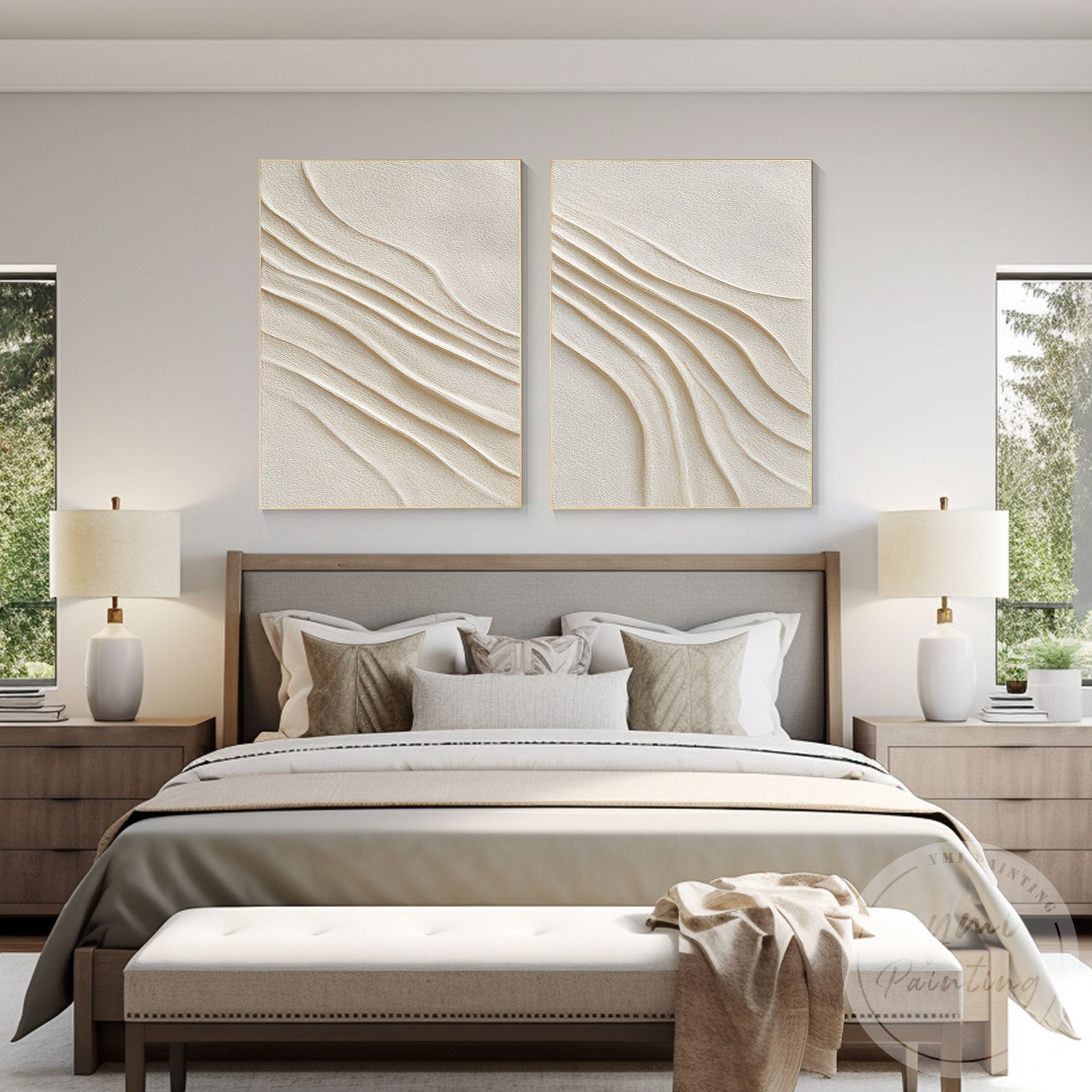 Scandinavian minimalist wall decor set for living room