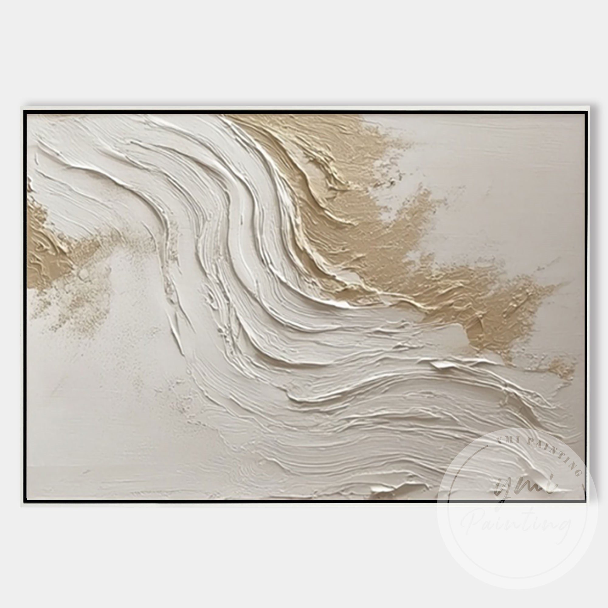 Contemporary neutral textured wall art for modern living