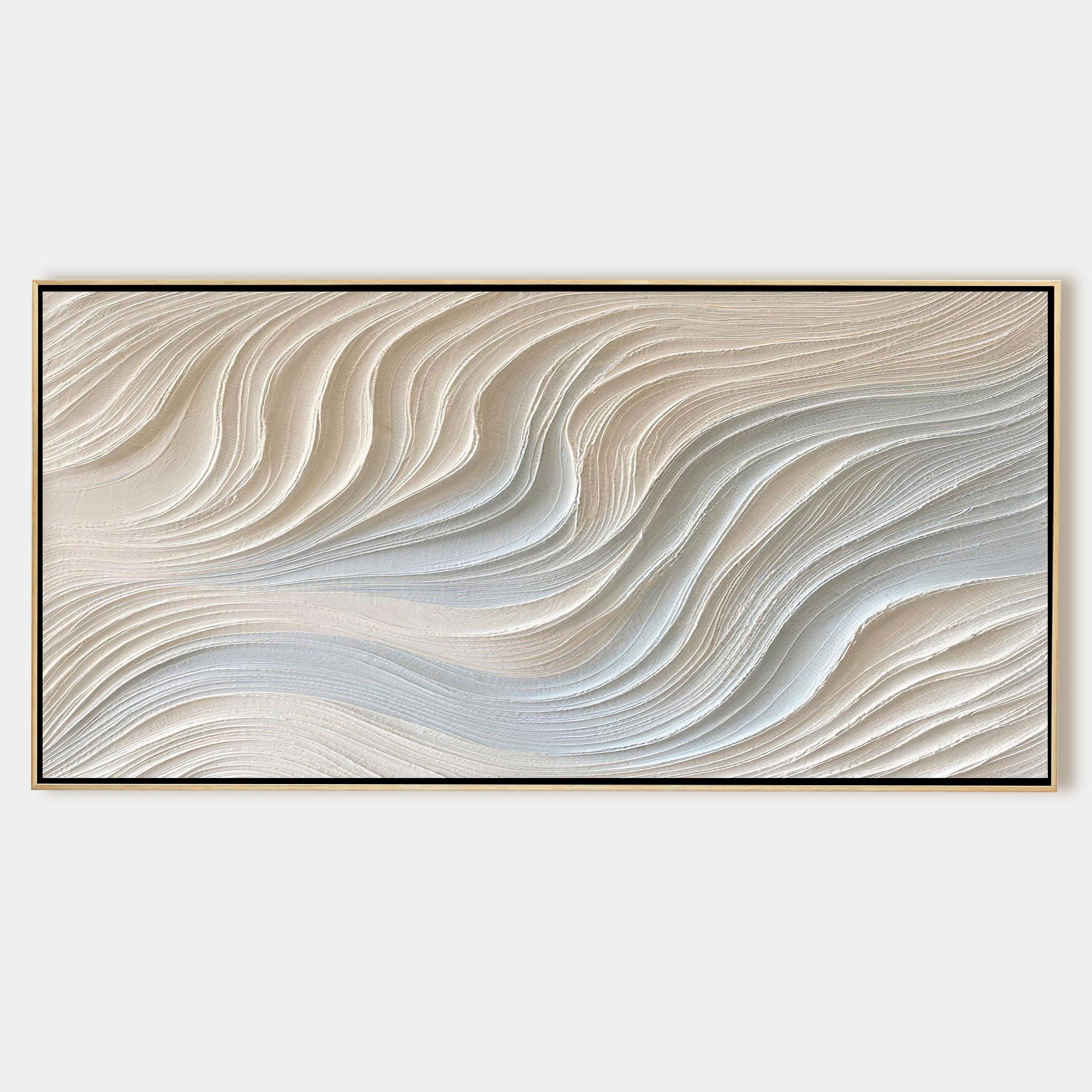 Textured wabi sabi canvas wall art in neutral palette