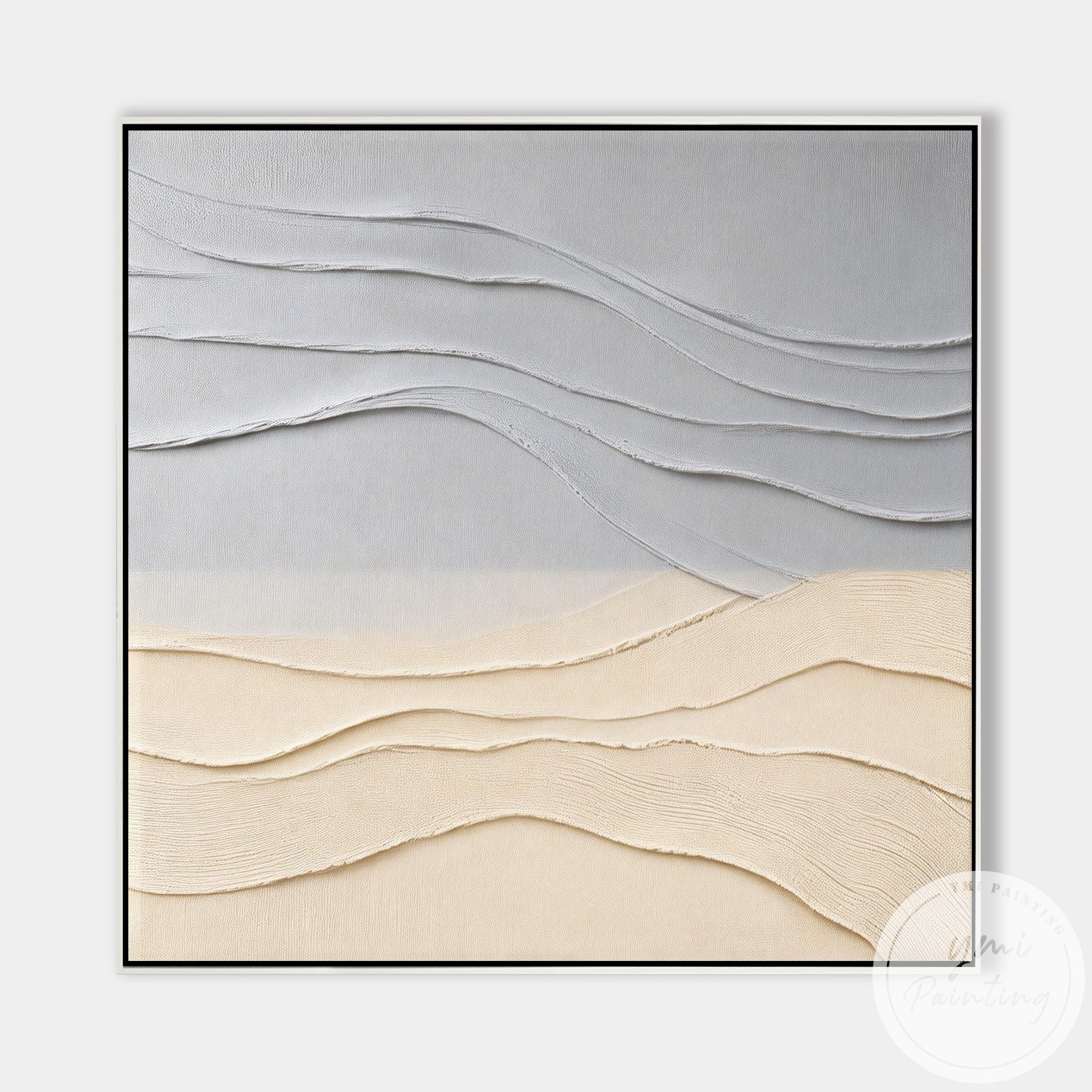 Wabi sabi inspired abstract canvas art for peaceful interiors