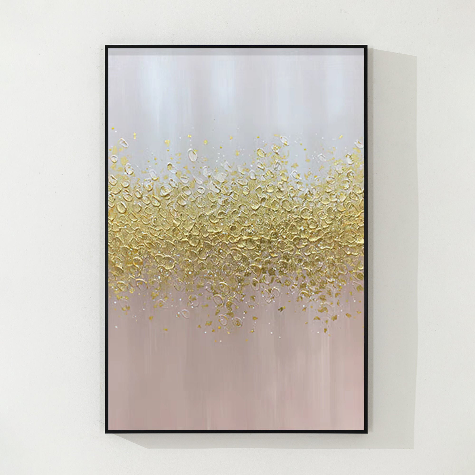 pink gold modern art