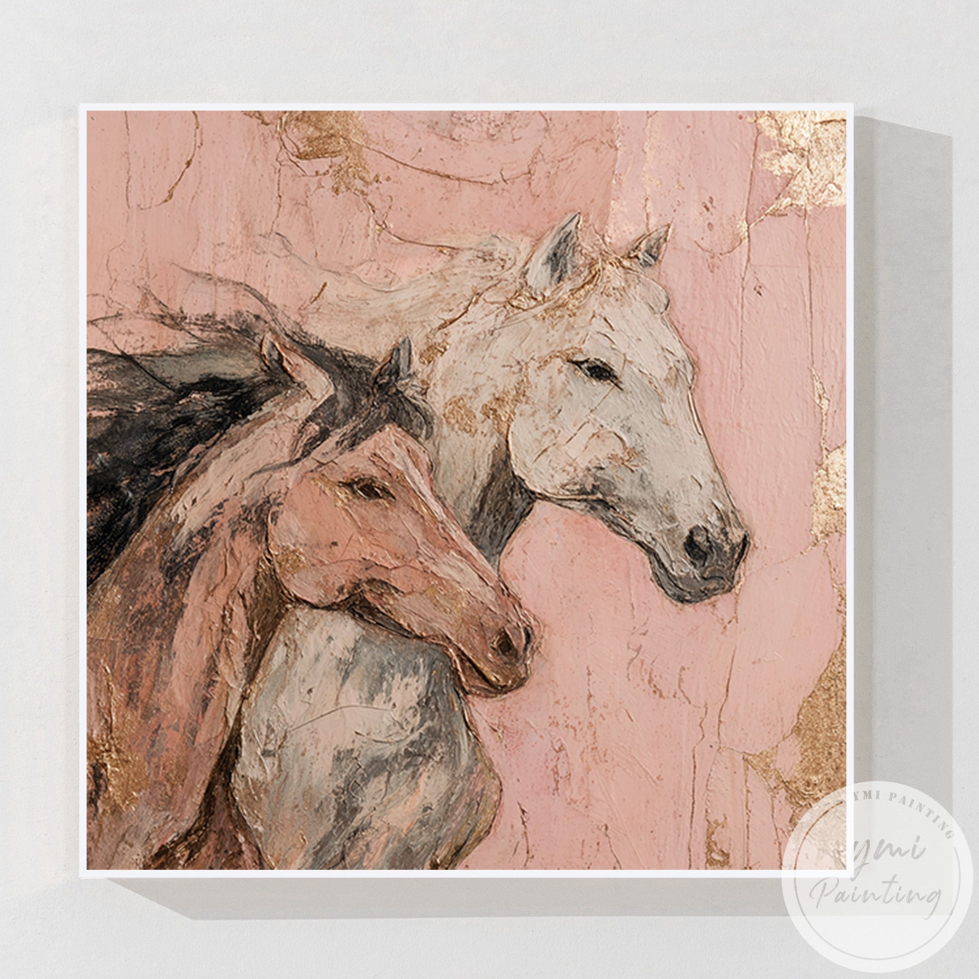 Figurative animal wall art horse design for interior styling
