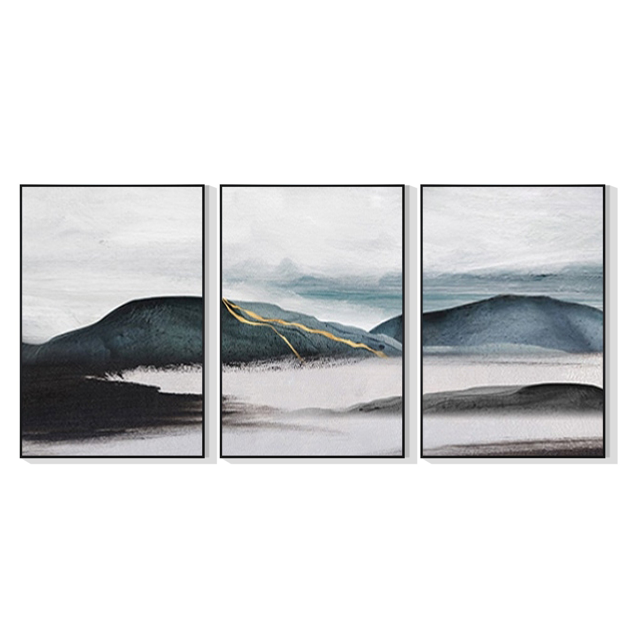 set of 3 landscape art