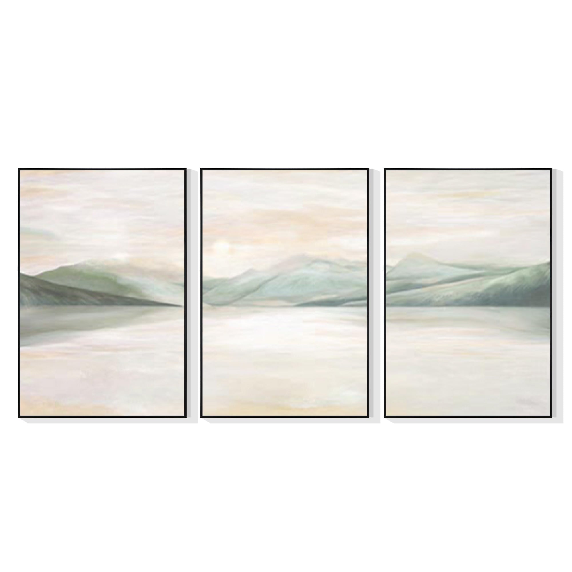 set of 3 landscape art