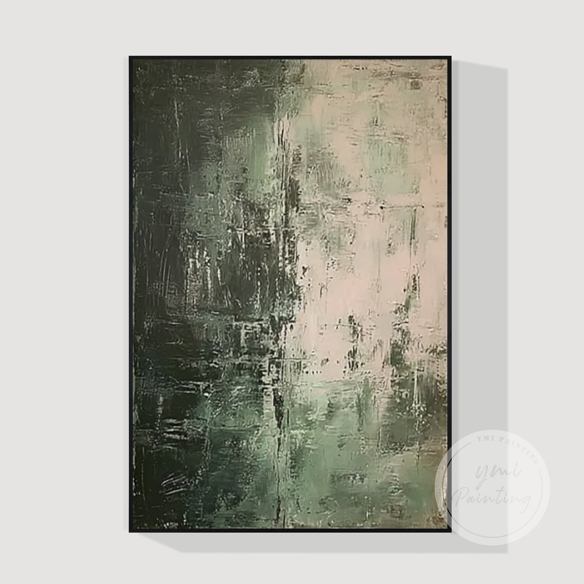 abstract neutral wall art on canvas