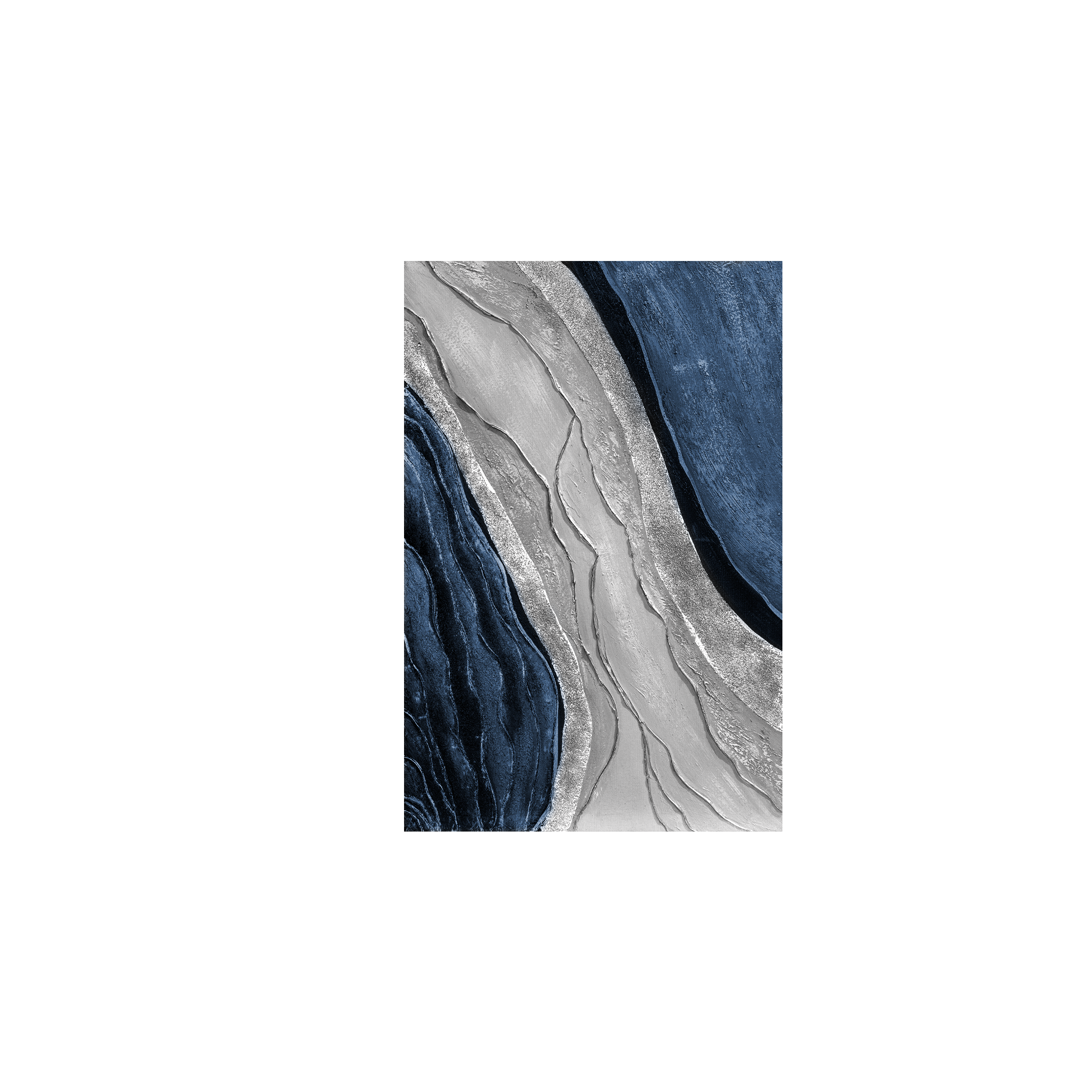 Japanese inspired wabi sabi canvas painting with natural imperfections and minimalist artistic details